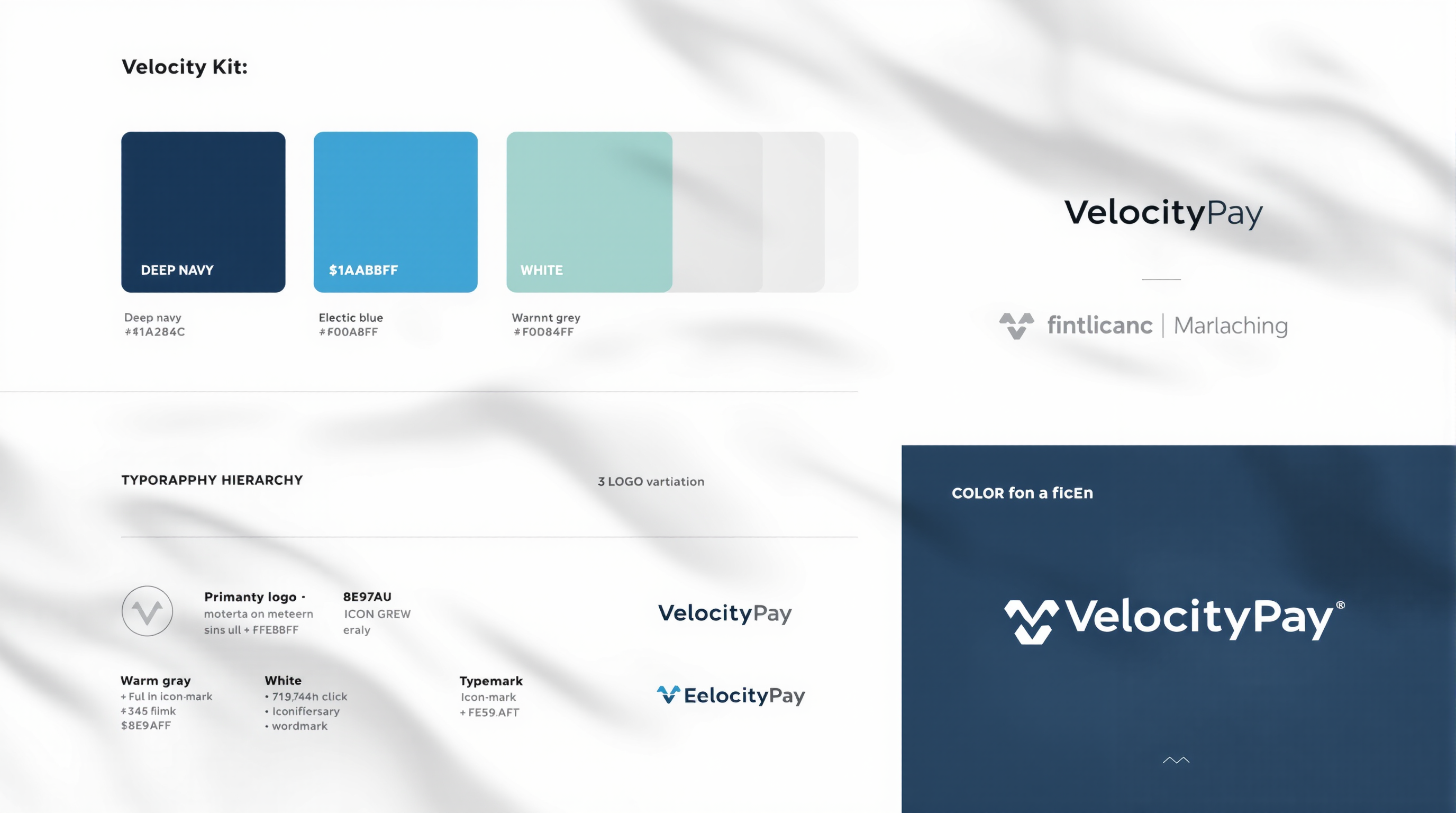 Fintech brand kit example